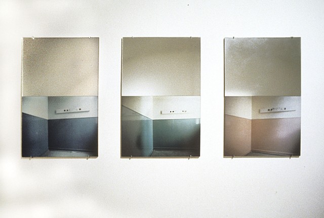 dédicaces 3 diptyques, photographie couleur et miroirs couvert d'un verre anti-reflet.